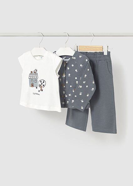 MAYORAL BABY KIZ PANTOLON TAKIM 3PCS