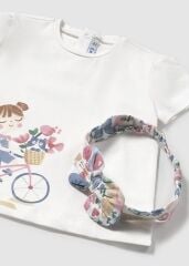 MAYORAL BABY KIZ TSHIRT SAÇ BANDI