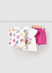 MAYORAL BABY KIZ ŞORT TAKIM 3PCS