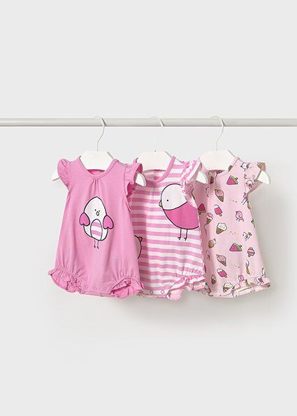 MAYORAL YENİ DOĞAN KIZ BODY SET 3'LÜ