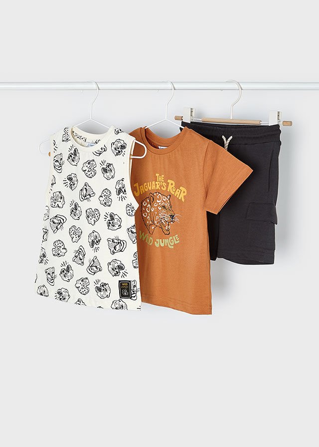 MAYORAL ERKEK ÇOCUK ŞORTLU TAKIM 3PCS