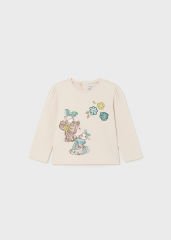MAYORAL KIZ BEBEK UZUN KOL 2'Lİ TSHIRT
