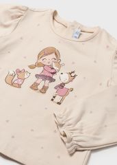 MAYORAL KIZ BEBEK UZUN KOL TSHIRT