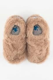 Hopfrög Furry Furry Bej Kürk Barefoot Patik