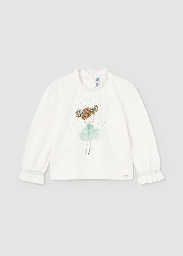 MAYORAL KIZ BEBEK UZUN KOL TSHIRT